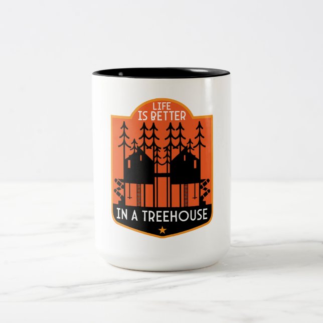 Treehouse Gifts Two-Tone Coffee Mug (Center)