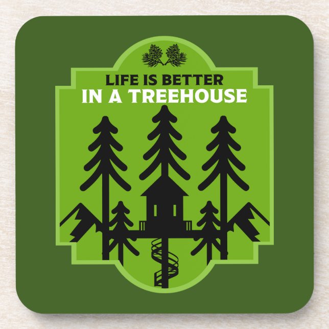 Treehouse Living Beverage Coaster (Front)