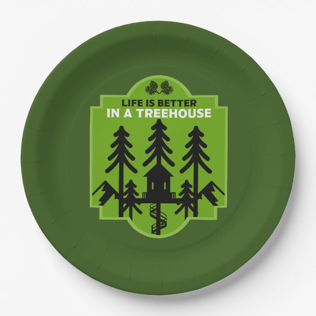 Treehouse Living Paper Plates (Front)