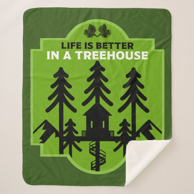 Treehouse Living Sherpa Blanket (Front)