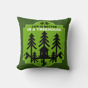 Treehouse Living Throw Pillow