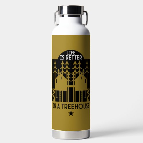 Treehouse Playhouse Back To School Water Bottle
