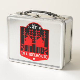 Treehouse Playhouse Gifts And Apparel Metal Lunch Box