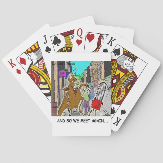 Treehugger Rick London Cartoon Funny Gifts Poker Cards (Back)