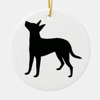 Treeing Feist Customizable Ornament by SpotsDogHouse at Zazzle