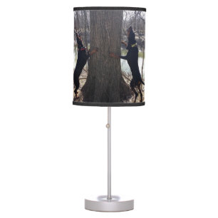 Treeing Hounds Lamp/Lamp Shade Table Lamp