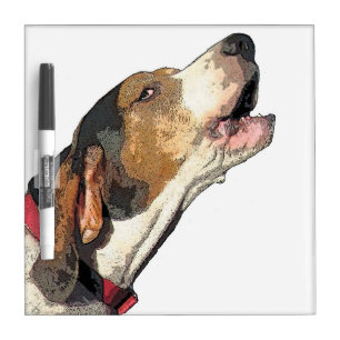 Treeing Walker Coonhound Art Dry Erase Board