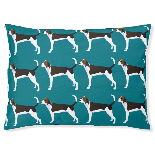 Treeing Walker Coonhound Basic Breed Customizable Pet Bed (Front)