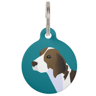 Treeing Walker Coonhound Basic Breed Customizable Pet ID Tag