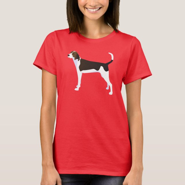 Treeing Walker Coonhound Basic Breed Customizable T-Shirt (Front)