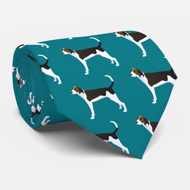 Treeing Walker Coonhound Basic Breed Customizable Tie (Rolled)