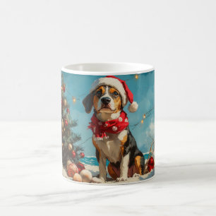 Treeing Walker Coonhound Christmas Vintage Beach Coffee Mug