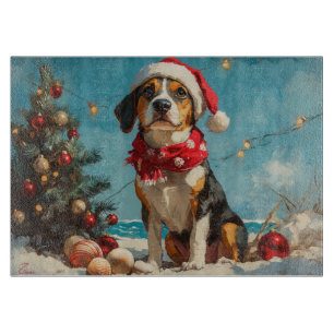 Treeing Walker Coonhound Christmas Vintage Beach Cutting Board