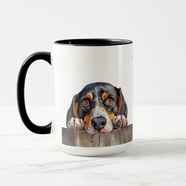 Treeing Walker Coonhound Dog Mug (Left)