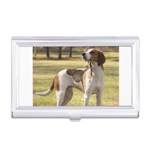 treeing walker coonhound full business card case