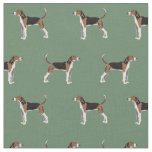 Treeing Walker Coonhound green Fabric