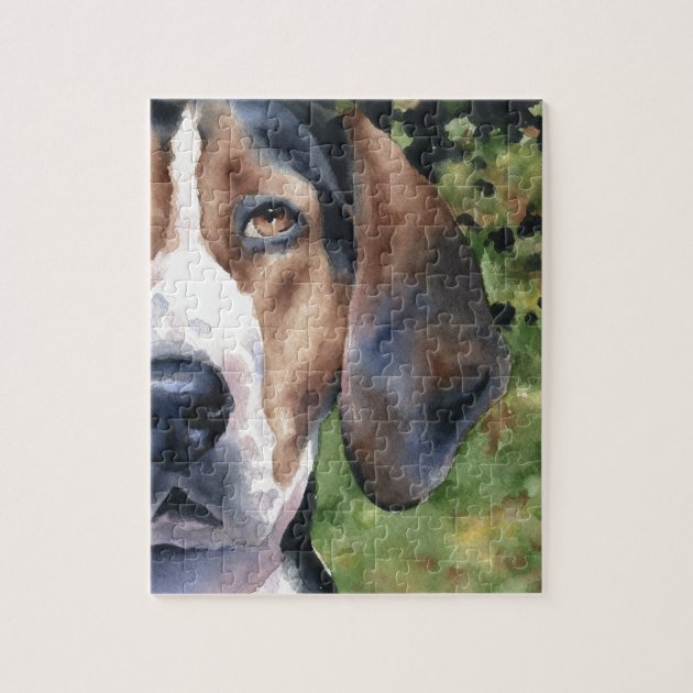 TREEING WALKER COONHOUND Dog Watercolor ART Print DJR
