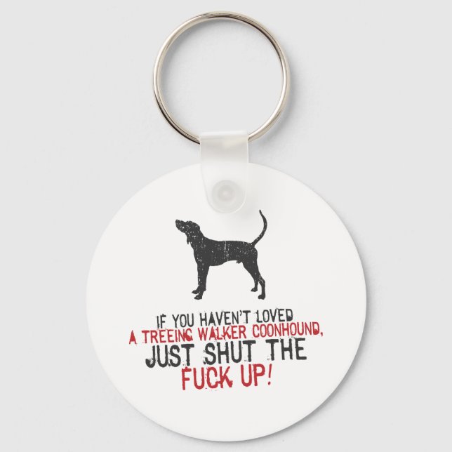 Treeing Walker Coonhound Keychain (Front)