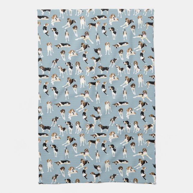 Treeing Walker Coonhound Kitchen Towel (Vertical)