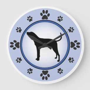 Treeing Walker Coonhound Large Clock