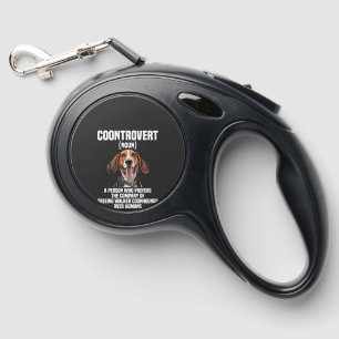 Treeing Walker Coonhound Lover Dog Coontrovert Retractable Pet Leash