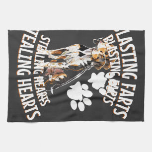 Treeing Walker Coonhound Lover Dog Owner Blasting Kitchen Towel