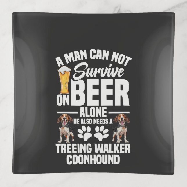 Treeing Walker Coonhound Owner Also Needs Trinket Tray (Front)