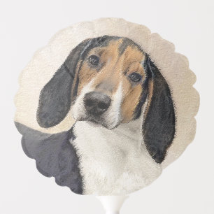Treeing Walker Coonhound Painting - Original Art Balloon