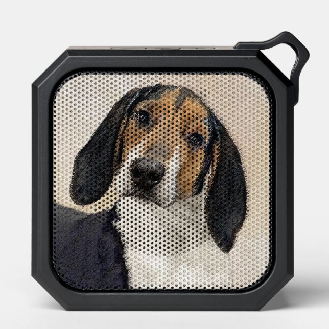 Treeing Walker Coonhound Painting - Original Art Bluetooth Speaker (Front)