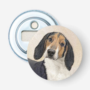 Treeing Walker Coonhound Painting - Original Art Bottle Opener