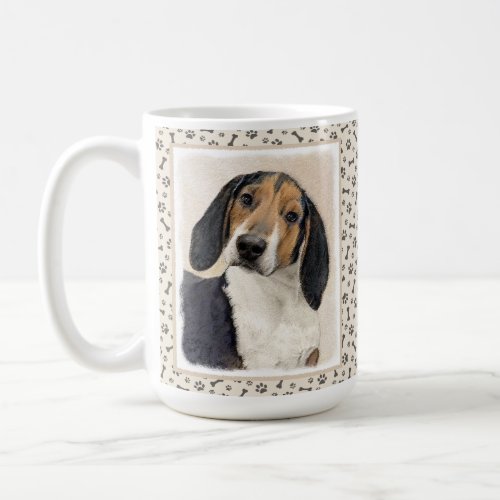 Treeing Walker Coonhound Painting _ Original Art Coffee Mug