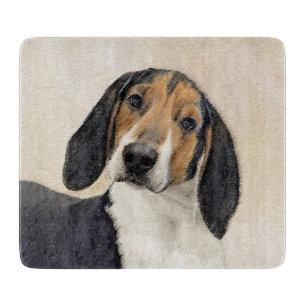Treeing Walker Coonhound Painting - Original Art Cutting Board