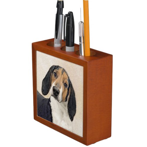 Treeing Walker Coonhound Painting _ Original Art Desk Organizer