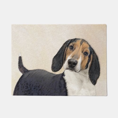 Treeing Walker Coonhound Painting _ Original Art Doormat