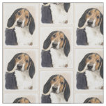 Treeing Walker Coonhound Painting - Original Art Fabric