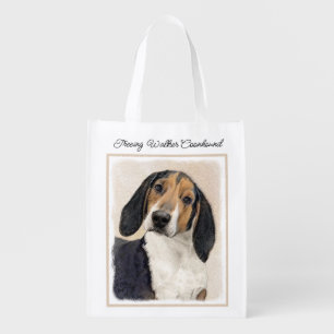 Treeing Walker Coonhound Painting - Original Art G Grocery Bag