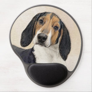 Treeing Walker Coonhound Painting - Original Art Gel Mouse Pad