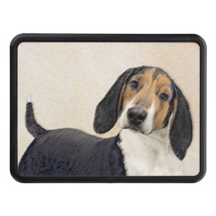 Treeing Walker Coonhound Painting - Original Art Hitch Cover