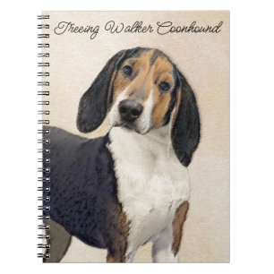 Treeing Walker Coonhound Painting - Original Art Notebook