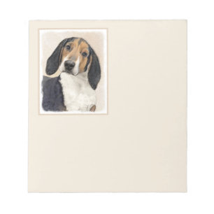 Treeing Walker Coonhound Painting - Original Art Notepad