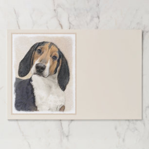 Treeing Walker Coonhound Painting - Original Art Paper Pad