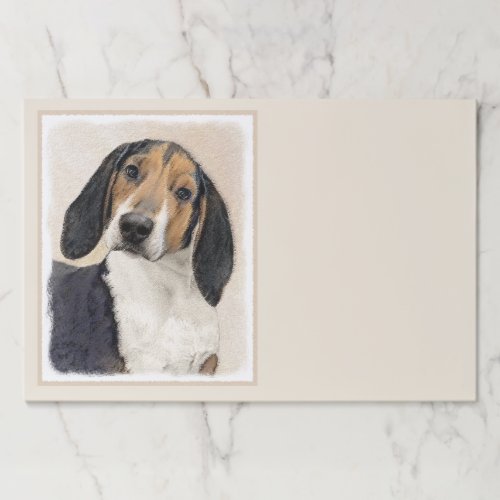 Treeing Walker Coonhound Painting _ Original Art Paper Pad