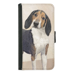 Treeing Walker Coonhound Painting - Original Art Samsung Galaxy S5 Wallet Case
