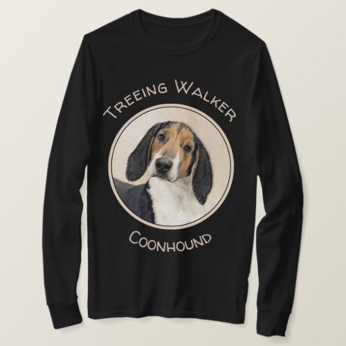 Treeing Walker Coonhound Painting _ Original Art T_Shirt