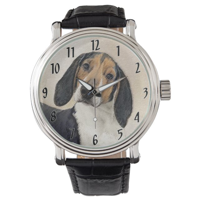 Treeing Walker Coonhound Painting - Original Art Watch (Front)