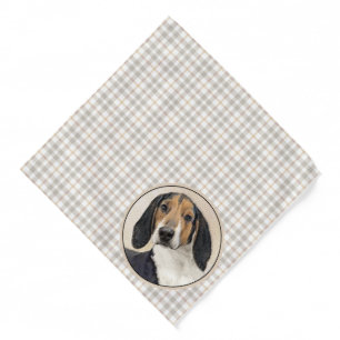 Treeing Walker Coonhound Painting Original Dog Art Bandana