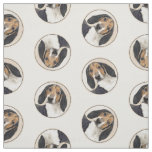 Treeing Walker Coonhound Painting Original Dog Art Fabric