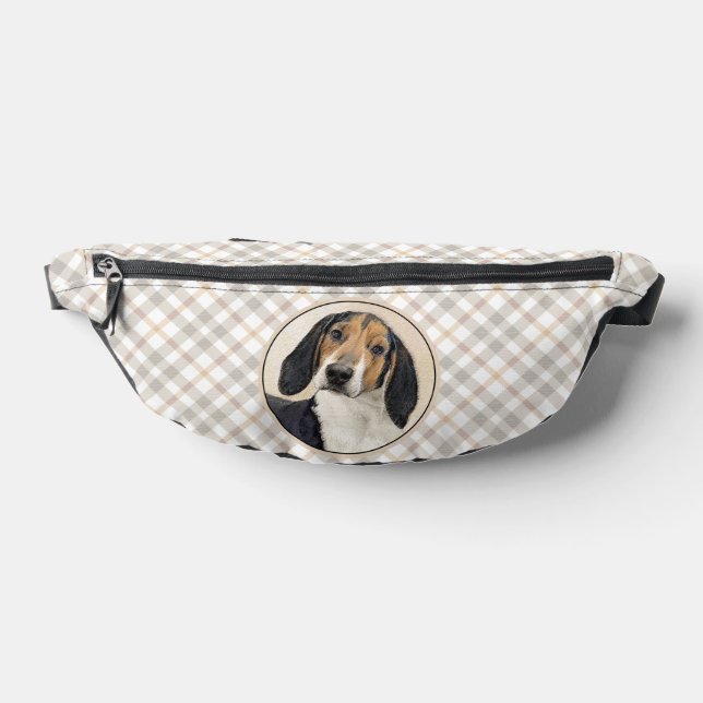 Treeing Walker Coonhound Painting Original Dog Art Fanny Pack (Lay Down)