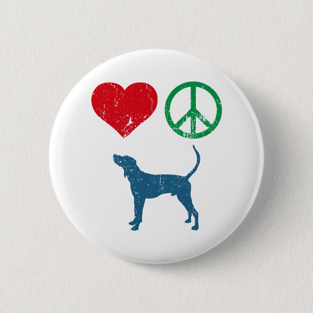 Treeing Walker Coonhound Pinback Button (Front)