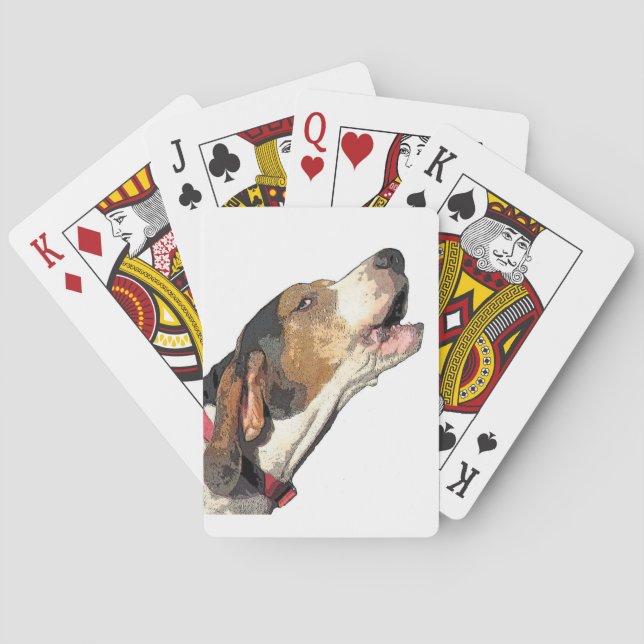 Treeing Walker Coonhound Playing Cards (Back)